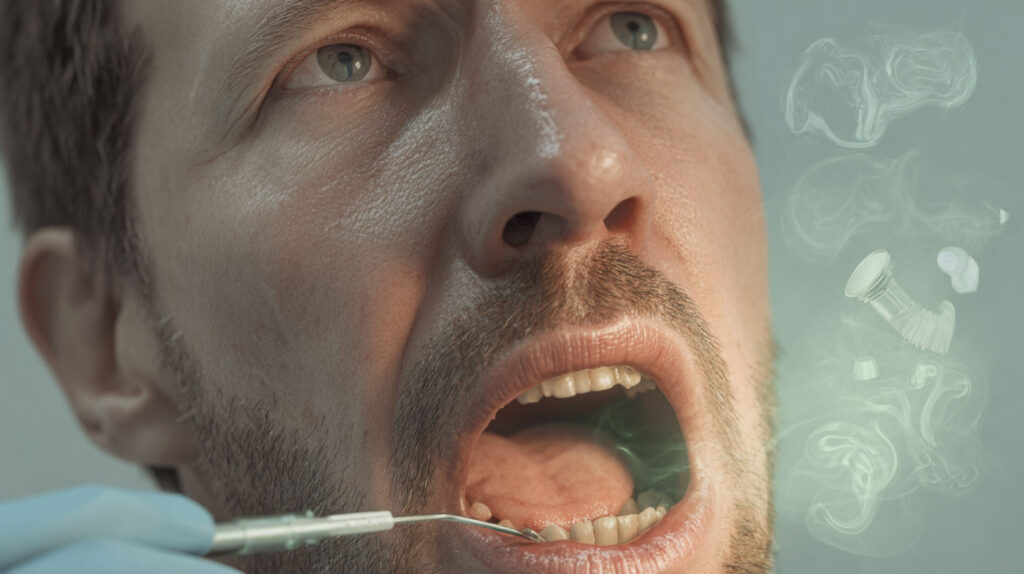 Paciente con halitosis severa