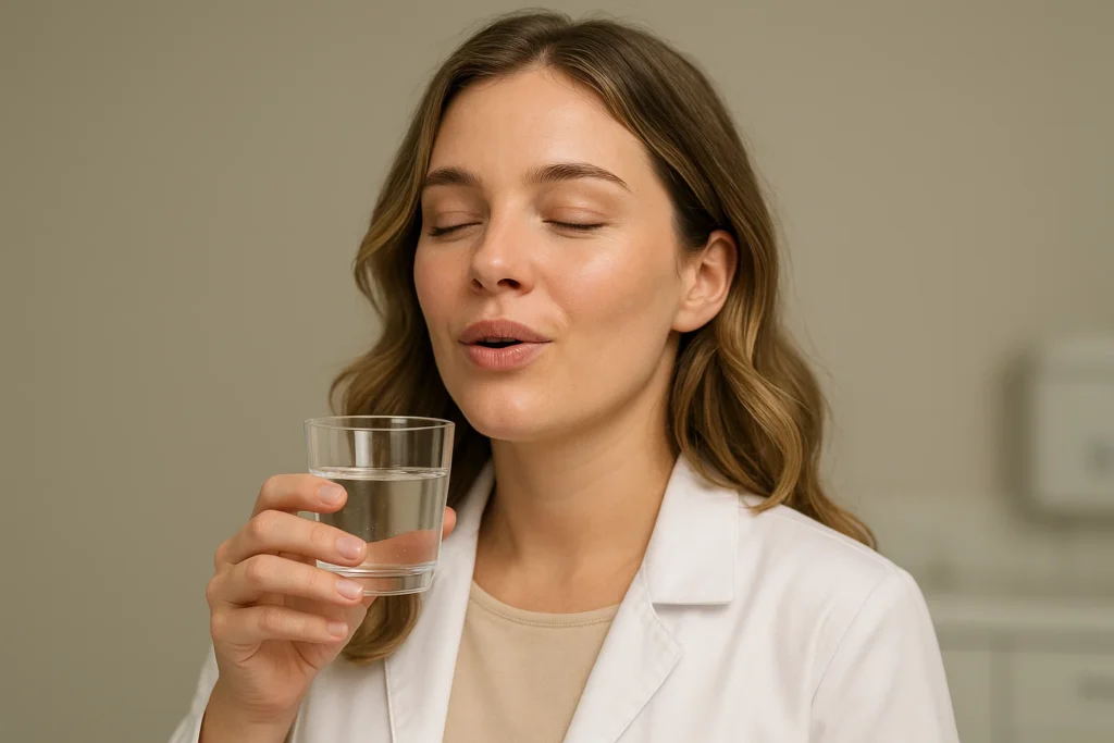 Mouthwash to improve mouth ulcers