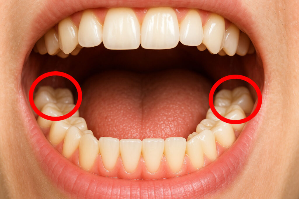 Muelas del juicio en mandíbula