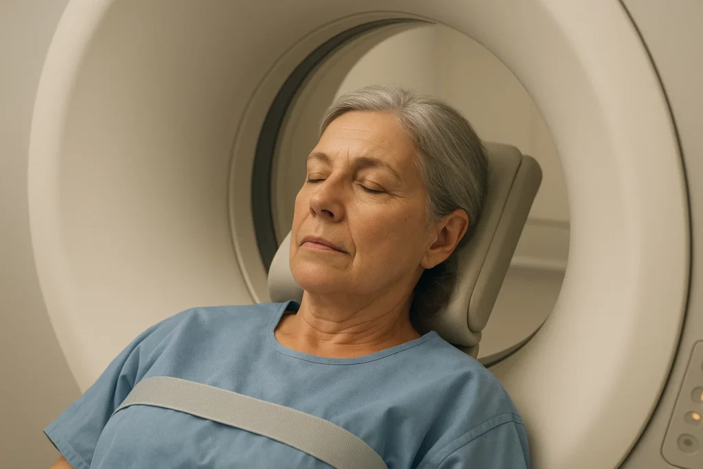 Mujer paciente con neuralgia dental