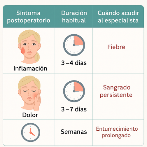 Postoperatorio de cirugia maxilofacial